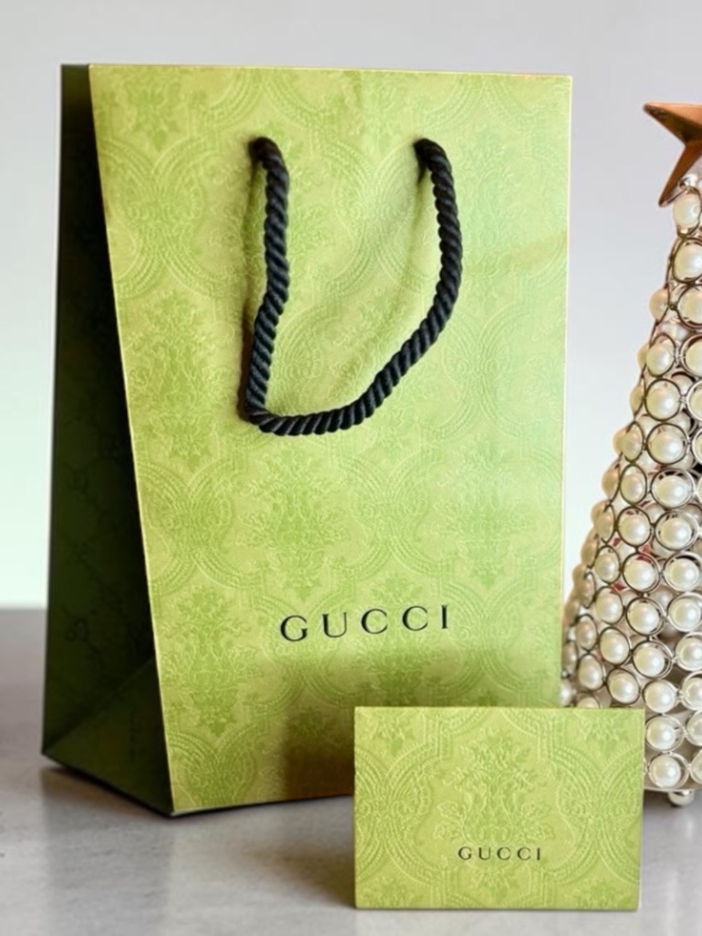Gucci Authentic Gift Bag and Receipt Card for Gifting (Like New Condition)